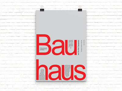 Bauhaus Poster bauhaus graphic design graphic designer poster poster design type design type layout typography
