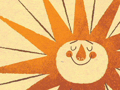 another sun big nose happy illustration rosy cheeks sun