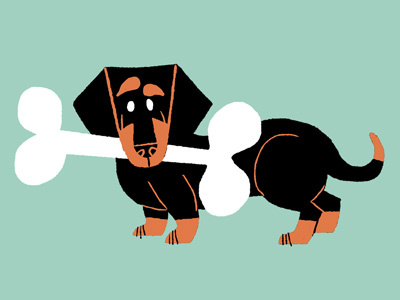 dachshund dachshund dog illustration