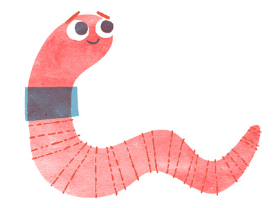ollie illustration worm
