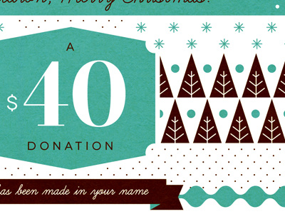 Donation christmas design illustration patterns trees