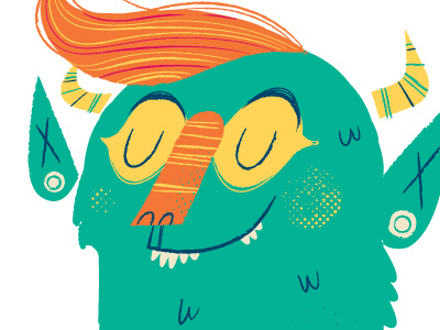 monster hair illustration monster plugs