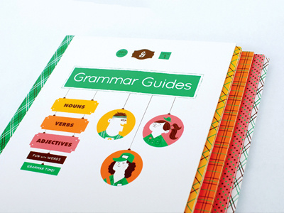 The Grammar Guides activity books design grammar illustration pattern