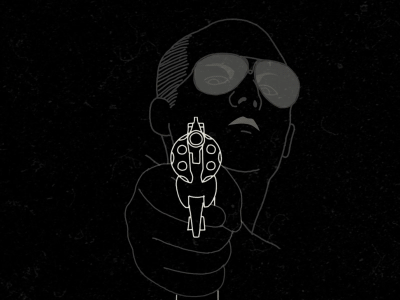 Black Mass animated gif black mass buscarons drawing film frame by frame glasses gun illustration recorder shot tape