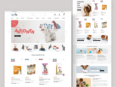 IPet - online grocery store for pets branding components design ecommerce graphic design grocery illustration ishop logo magento minimalist online store shop shopify shopping store ui ux vector web