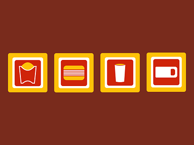 Semiotic Standard McDonalds Icons dark design figma graphicdesign icon mcdonalds vector