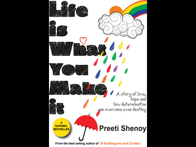 Life Is What You Make It Cover book cover illustration indesign