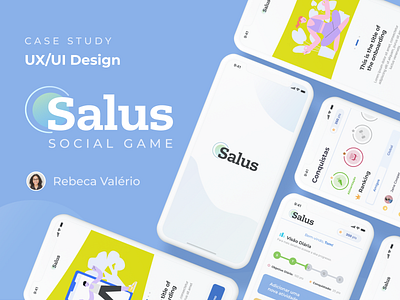 Salus Social Game App | UX/UI Design app branding design ui ux