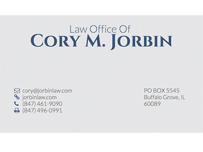 Business Cards for the Law Office of Cory M Jorbin branding business cards identity