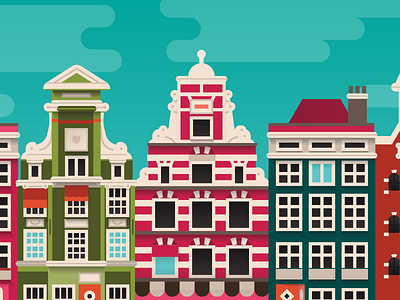 Artificial guide to Amsterdam amsterdam cover design guide illustration print