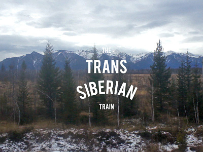 The Trans-Siberian train