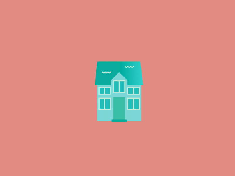 Homes animation gif home pastels vector