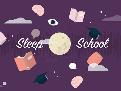 Sleep school illustration education school sketch sleep vector