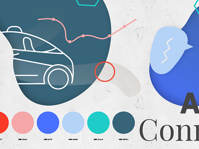 Colour Study for cars cars colour connected dust palette periwinkle teal