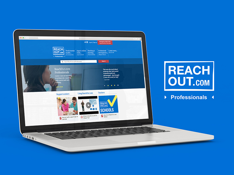 ReachOut Professional casestudy ux design customer journey mapping