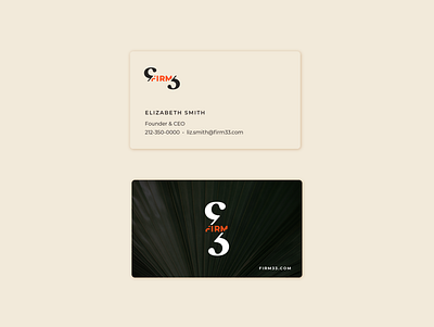 Firm 33 Business Card brand design branding design designer illustrator logo vector