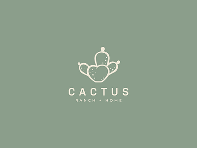 Cactus Ranch and Home Logo Concept adobe brand design branding design designer illustration illustrator logo logo design vector