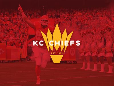 Kansas City Chiefs adobe arrowhead chiefs design designer icon illustrator kansas city kc kcmo logomark red vector yellow