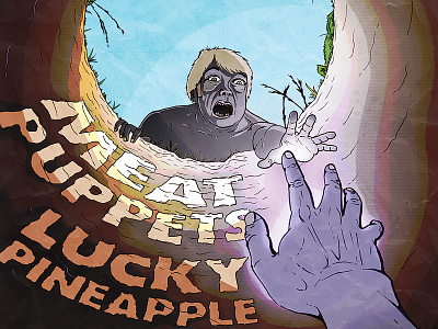 Meat Puppets/Lucky Pineapple Show Poster illustration louisville poster show poster