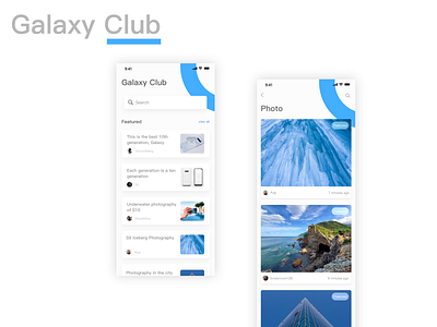 Galaxy Club App club samsung galaxy ui ux 应用