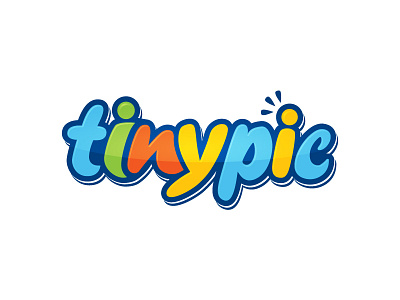 Tinypic Logo colorful design logo modern photo sharing text tinypic typography