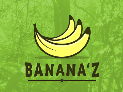 Banana'z banana circle effects logo process transform