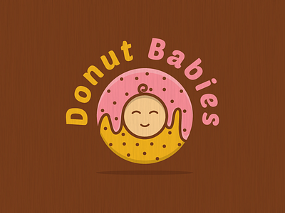 Donut Babies babies baby character clever cute donut doughnut illustration logo negative space sweet