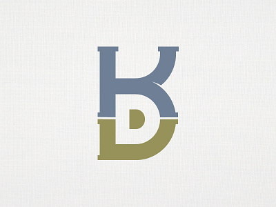 K+D Monogram d dk initials k kd logo monogram