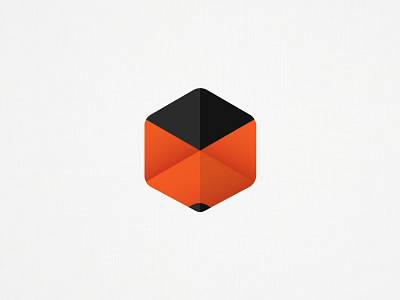 Fox Cube animal box cube fox gradient hex hexagon logo