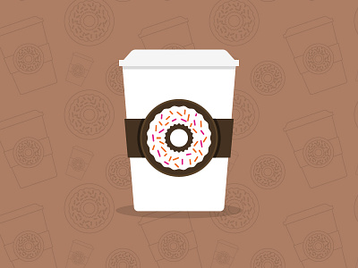Coffee Doughnut coffee donut doughnut free freebie logo pattern