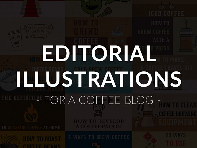 Editorial Illustrations - For A Coffee Blog blog coffee editorial illustration roasty
