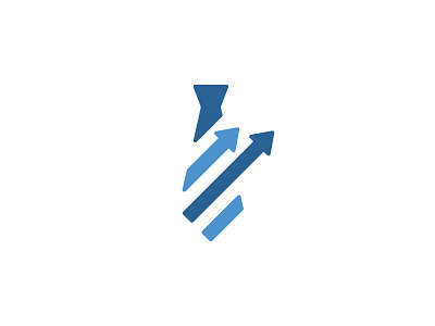 HireUps arrow business hire job logo tie up upward