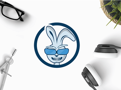 Cool Rabbit bad bunny cool cute evil glasses logo mean rabbit teen web