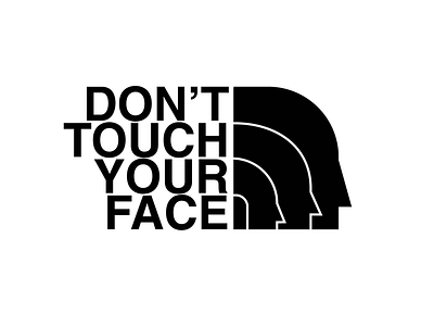 Don’t Touch Your Face psa covid19 coronavirus logoflip