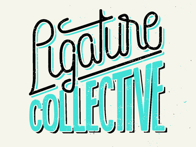 Ligature Collective 1 hand drawn type letters script typography