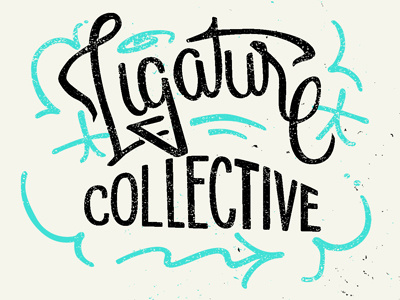 Ligature Collective 3 hand drawn type letters script typography