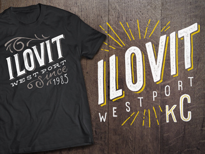 ILOVIT hand lettering hand-drawn type letters screen print typography