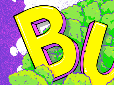 Bud bud letters typography