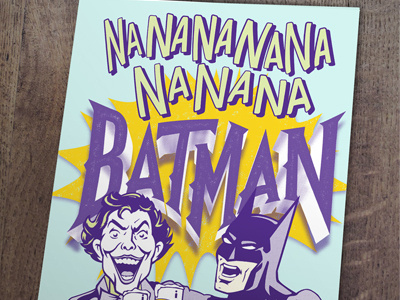Batman batman hand drawn type hand lettering letters poster screen print typography