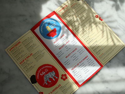 WokChow menu design branding identity layout menu design restaurant typography