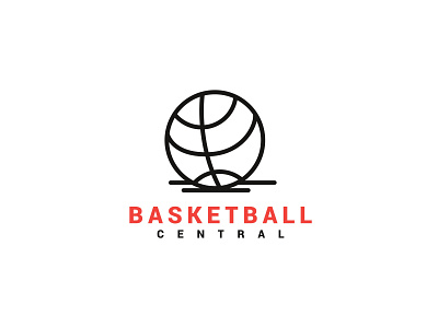 Basketball Central basketball logo brand clean design flat design flatdesign graphic design graphicdesign illustration illustrator logo logo design logo designer minimal modern logo professional logo simple simple logo sports