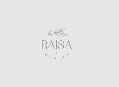 RAISA HEALTH botanical design graphic design hand drawn illustrator logo logo design marketing professional logo social media