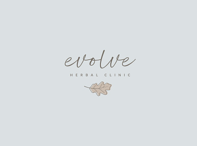 Evolve Herbal Clinic botanical branding creative design fiverr graphic design hand drawn hand drawn logo illustration illustrator logo logo design marketing minimal professional logo simple logo vintage