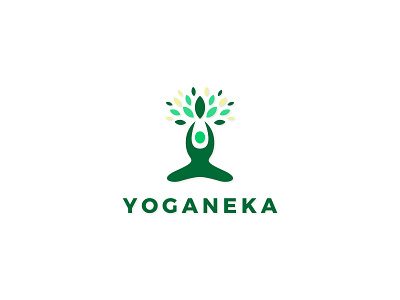 Yoganeka app logo creative design design flat design graphic design illustrator logo logo design modern logo online simple logo website logo yoga logo