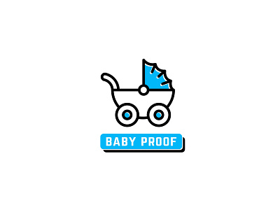 Baby Proof app logo baby logo baby pusher creative design design flat design graphic design illustrator logo logo design modern logo professional logo