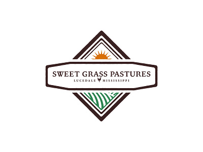 Sweet Grass Pastures badge farm farm logo graphic design illustrator logo logo design professional logo vector vintage logo