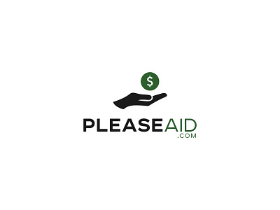 Pleaseaid aid donation flat design graphic design illustrator logo logo design professional logo