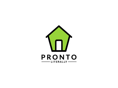 Pronto Literally brand flat design graphic design green house logo logo design minimalist modern logo professional logo simple logo