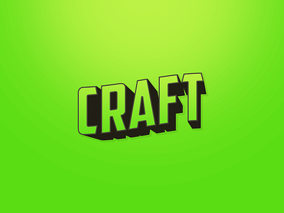 Craft Custom Text animation app art brand character clean design flat graphic design icon identity illustration illustrator ios lettering logo minimal mobile type vector