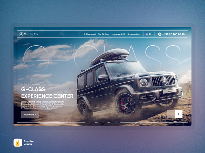 G-Class | ☝️ One Page app branding design illustration landing page typography ui ux web